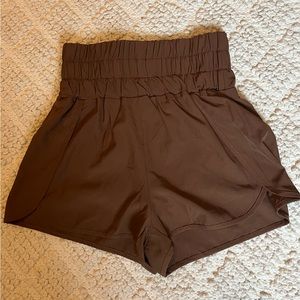 Brand new brown high waisted atheistic shorts